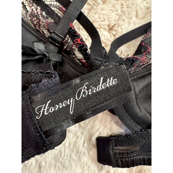 Honey Birdette JESSE JANE🖤 Black Floral Bra 34B - Picture 4 of 5